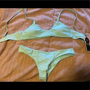 Never been worn Tiffany blue bikini